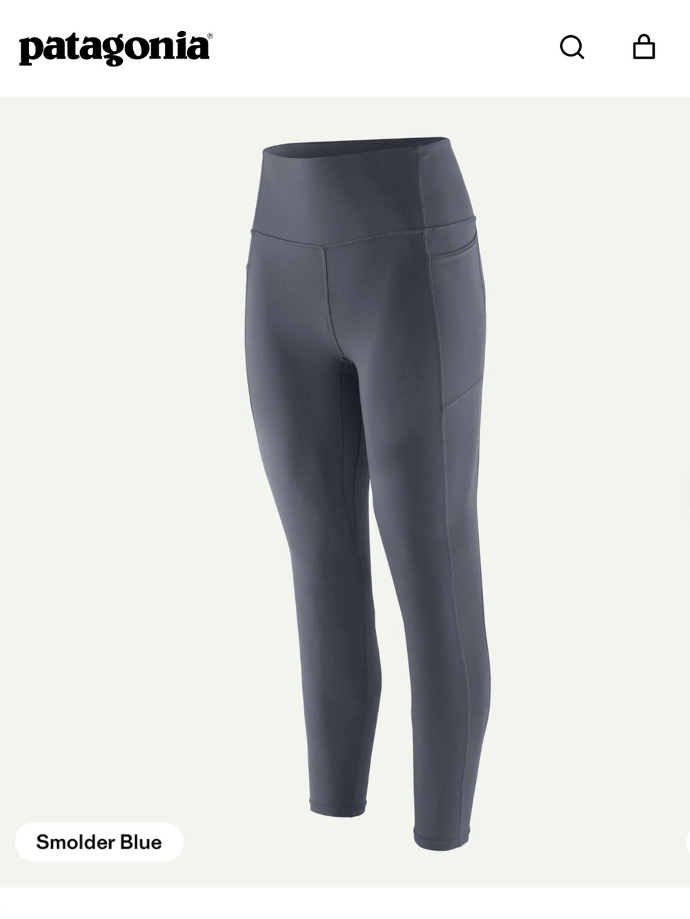 Patagonia Women's Maipo 7/8 Stash Tights - Smolder Blue